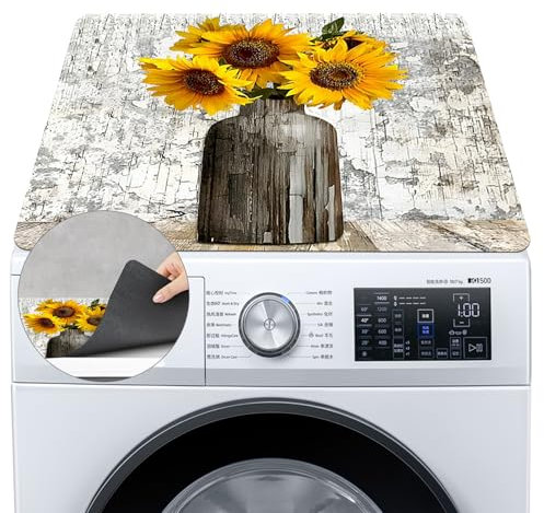 Funda para lavadora, 60 x 60 cm, funda para lavadora y secadora (A)