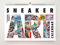 Sneaker Kunst Kalender 29,7x21 cm (DIN A4)