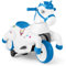 COSTWAY Elektro Motorrad Kinder, Elektromotorrad 2 Modi, Schaukelpferd mit Musik & LED & Stützrädern, 3 km/h, Elektro Fahrzeug für Kinder ab 3 Jahren (Blau)