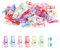 100 PCS Pince pour Couler Clip,Clips de Couture, en Plastique Couleurs Assorties,Wonder Sewing Fabric Craft Clips, Pinces à Coudre, Pince Couture Tissu, Pince Couture Clip Multifonctionnelles