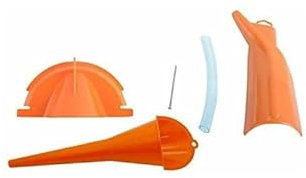 PRIMEGA Entonnoir de Vitesse de Moto pour Harley 1 Set Orange
