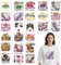 Birthday Queen Iron on Transfer for Tshirts - 24Pcs Falueqg Dtf Transfers Ready to Press, Shinny Diamond Iron on Decals Patches, Crown Heels Heat Stickers for DIY Hoodies Clothes Bags Birthday Gifts