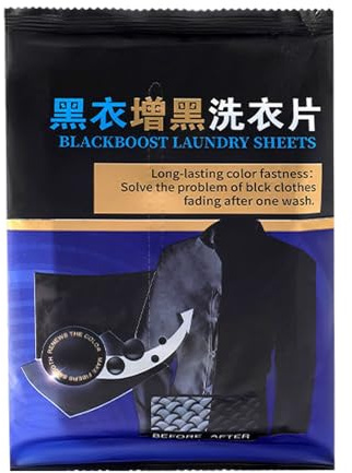 Attrape-teinture, pour linge de 10,9 cm, comprimés de colorant noirs, tampons d'entretien pour la fixation de la couleur, empêchent le de couleur, restaurent les vêtements noirs décolorés