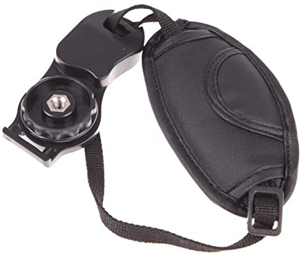 HRWLY PU Leather Wrist Strap Camera Black Hand Grip for SLR DSLR