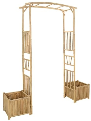 vidaXL Gartenbogen Natur 177 x 40 x 205 cm Bambus