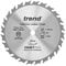 Trend Wood Cordless Circular Saw Blade, 136mm Diameter, 10mm Bore, 24 Teeth, 1.5mm Kerf, +15° Hook, TCT, Medium Finish, CSB/13624T