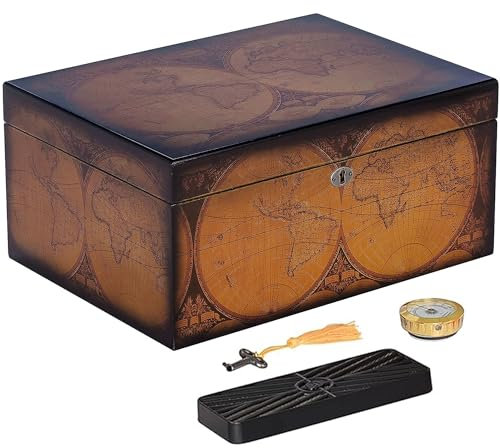 Quality Importers Cigar HUM-Old World Zigarren-Humidor, Zeder, braun
