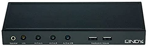 Lindy 39396 Netzwerk Kabel Cat5 KVM Extender Dual VGA und Audio schwarz