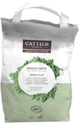 Cattier argilla verde in polvere, sfusa, biologica, 3 kg