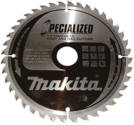 Makita saege spécialisés Lame 190 mm x 30 mm – 40 T, 33180