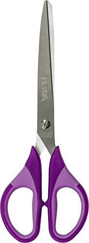 Baier & Schneider Heyda 204809460 Universalschere Colour Code (18 cm mit Soft-Touch-Einlage) violett / purple
