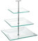 Utopía placa Stands, r900580000, Aura 3 niveles plato cuadrado de cristal 9,75, 8, (24,5 cm, 1, 20, 14,5 cm) (caja de 1)