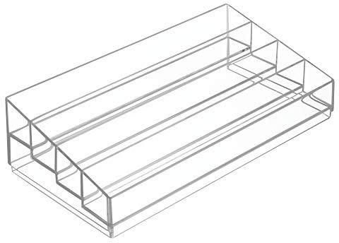 iDesign Tiered Cosmetics & Nagellack Organizer, The Clarity Collection, 33 x 16,5 cm, 8,8 cm, transparent