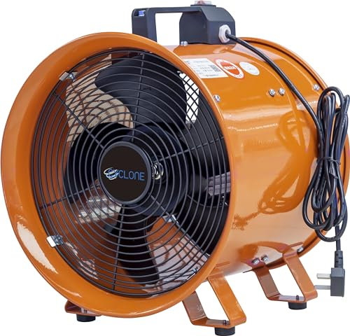 Cyclone 10 250mm Dust Fume Extractor Ventilation Fan 230v