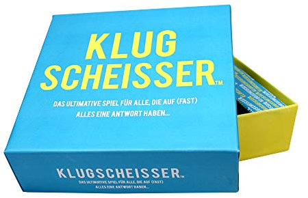 Monsterzeug Klugscheisser Wissensquiz, Besserwisser, 300 Fragen Antworten, Kartenspiel, Party Spieleabend, Gesellschaftsspiel