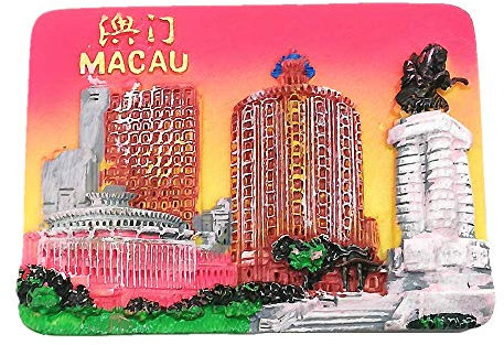 3D Macao China Souvenir Kühlschrankmagnet Reise Aufkleber, Home & Kitchen Dekoration Macao Kühlschrankmagnet