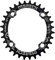 MSRECK Rundes ovales Kettenblatt 104 BCD 32T 34T 36T 38T schmaler breiter einzelner Kettenblatt für Rennräder, Mountainbikes, BMX MTB Fahrrad (Schwarz Oval, 32T)
