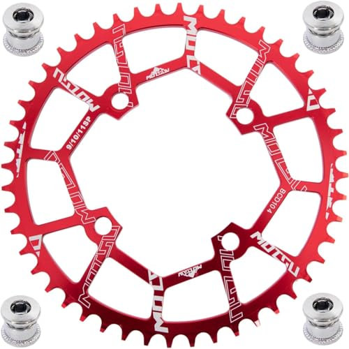 YBEKI 104 BCD Narrow Wide Kettenblatt 32-52T | Runden Oval Design | 7075-T6 Flugzeugaluminium | Militär-Hartanodisierung HV800 | Anti-Kettenabwurf Design | Für Shimano/SRAM 8-11 Speed MTB/Rennrad