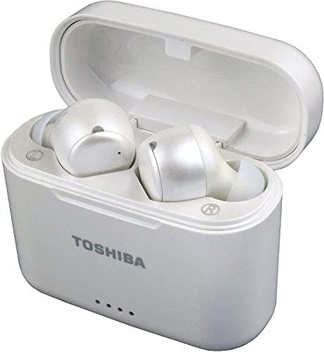 Toshiba RZE-BT1050EW Bluetooth-Kopfhörer In-Ear True Wireless - Aktive Geräuschunterdrückung - Ladekoffer - Perlweiß
