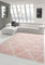 Teppich-Traum Tapis de Salon Design Scandinave Motif Diamant - Facile à Entretenir - Rose crème Blanc Größe 60x110 cm