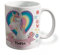 Bee Ingenious Taza unicornio personalizada con nombre.Regalos Niños y Niñas Personalizado.Tazas unicornio para niñas. (Rosa)