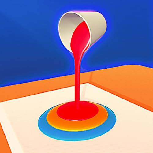 Acrylmalerei - Malen nach Zahlen - Kostenloses Malbuch & Puzzlespiel - Ausschneiden und Malen - Ich kann ASMR DIY malen - Spin Art Game 3D