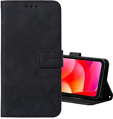 COTDINFOR Compatible with iPod Touch 7 Hülle Klapphülle Einfarbig Business-Stil Cover Schutzhülle Magnetisch Handytasche Lederhülle Handyhüllen für iPod Touch 7 Business Style Black YBS.