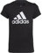 adidas Mädchen Essentials Big Logo Cotton Tee, Black/White, 13-14 Years