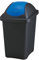 Home Centre 30L Swing Lid Kitchen General Waste Recycling Bin Colour Code Management Made in Italy Quality Rubbish Office Storage Trash Containers Blue-Black