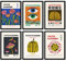 The Wall Gallery Kunstdrucke 6 Stück A4 Poster Set Yayoi Kusama Wandbilder Vintage/Retro Wohnzimmer-Deko