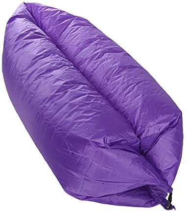 Tyenaza Divano Gonfiabile, 240x70 Cm/94,5x27,6 Pollici Divano Ad Aria Pieghevole Lettini Gonfiabili Divano Letto per Viaggi All'aperto Campeggio Viola