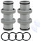 LOEPENLE 2 Pool Schlauchverbinder 38mm,Poolschlauch 38mm Verbinder,Schlauchverbinder Poolschlauch,38mm Poolschlauch Adapter für Intex Bestway Coleman,Pool Anschlussset 38mm,Pool Schlauchverbinder