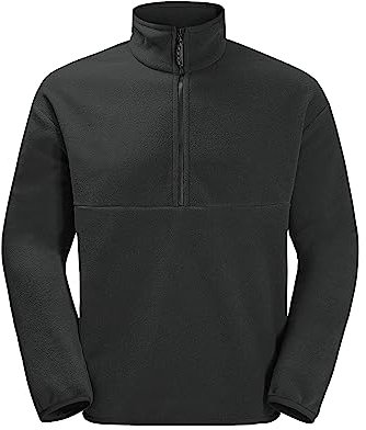 Jack Wolfskin Unisex Bockenheim Fleece Jacke, Granitschwarz, L