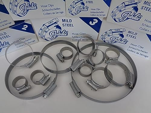 Jubilee® Genuine Hose Clip Pipe Clamp, Choose Size and Quantity (1, 4-MS 70 mm-90 mm)