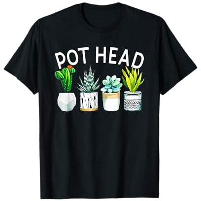 pot head plant gardener T-Shirt