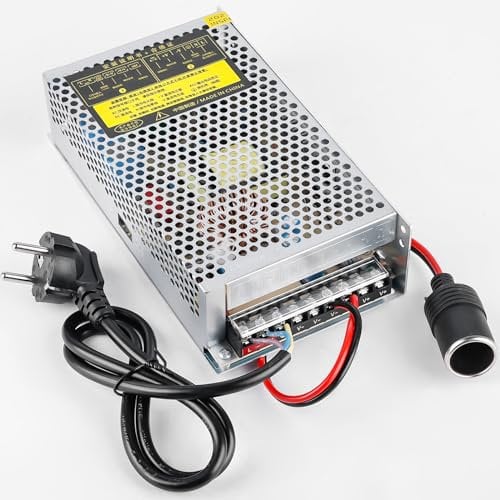 Netzteil Adapter 12V 20A 240W Schaltnetzteil, KFZ Netzadapter Transformator LED Trafo Schaltwandler, AC 110V/220V DC 12V 20A 240W Spannungswandler Steckdose für LED Streifen Kamera