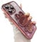 Aulzaju for iPhone 14 Pro Max Case Cute Rabbit Mirror Stand,14 Pro Max Phone Case Plating Bling Glitter Soft Silicone Bumper Sparkle Gradient Girly Cover for iPhone 14 Pro Max for Women Girls Pink