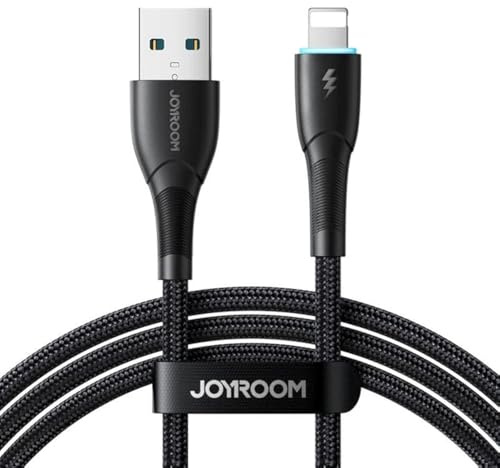 JOYROOM SA32-AL3 Starry Series 3A Schnelllade-Datenkabel (USB-A auf Lightning), 1 m, Schwarz
