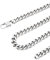 Inscca Ketten für Herren Edelstahl 60cm Breite Kubanische Halskette Herren 9 mm Plattenkette Ketten Chirurgenstahl 316l Panzerkette Herren Ketten für Jungen