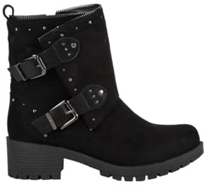 CHATTAWAK Damen 8tinanoir39 Stiefelette, Schwarz, 39 EU