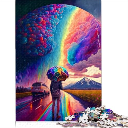 Rainbow Spirit Puzzle für Erwachsene, 1000-teiliges Puzzle, Holzpuzzle, geeignet für Erwachsene und Kinder über 12 Jahre, Denkspiel, 1000 Teile (50 x 75 cm)