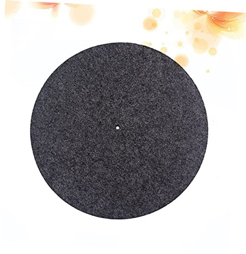 Toyvian Turntable Platter Matte Aus Wollmaterial Antistatische Schallplatten-pad Für -spieler Rutschfest Optimales Playback Kompatibel Mit Allen Turntables Langlebig Und Robust