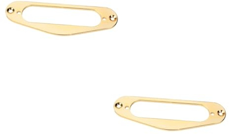 SAFIGLE 2stücke Guitar Pickup Rahmen Für Elektrische Gitarren Single Coil Humbucker Goldfarbe Langlebig Passend Stil Instrumente Zubehör Für Musiker Gbf