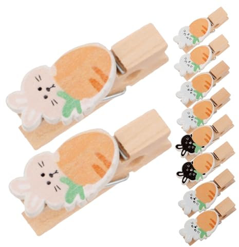 Ciieeo 10stücke -Themen Holzklammern Bunte Fotoclips Aus Holz Für Bilder Karten Und Notizen Für Kreative Dekorationen Und Fröhliche Anlässe