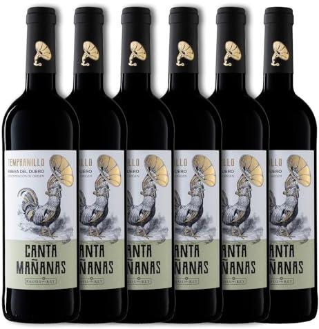 Canta Mañanas Tinto D.O. Ribera del Duero - Paquete de 6 x 750 ml - Total: 4500 ml