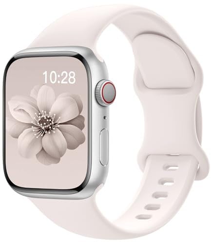 Yoohoo Sport Straps Compatible with Apple Watch Straps 38mm 40mm 41mm 42mm(Series 10) Women Men,Upgraded Soft Silicone Strap Replacement Watch Bands for Apple Watch Series 10 9 8 7 6 5 4 3 2 1 SE