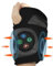 NICHOY Rechargeable Wrist Heating Pad Wrap for Pain Relief, Heated Wrist Massager Heat Therapy,3 Vibration Mode, 3 Heat Level(A)