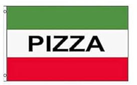 Stormflag Bandiera Pizza Italiana 3x5ft/ 90x150cm Religione di gesù cristo poliestere 90g, in metallo doppia cucitura con occhiello