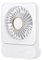 Ajgvq Ventilador de Mesa USB, Ventilador Portátil Regulable en 3 Velocidades, Ventiladors Pequeño Silencioso Recargable para Oficina Hogar Viajes Aire Libre - Blanco