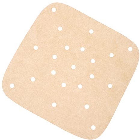 BEBEMOKO High Temperature Resistant Oil Paper 100pcs Air Fryer Paper Non-Stick Grill Mat Heatproof Pad Baking Sheet Perfect for Outdoor Cooking